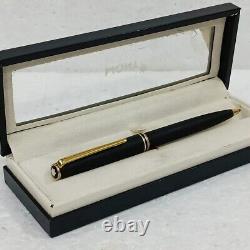 Rare MONTBLANC CLASSIC Ballpoint Pen Matte Black Original Germany LH328