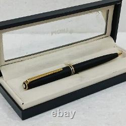 Rare MONTBLANC CLASSIC Ballpoint Pen Matte Black Original Germany LH328