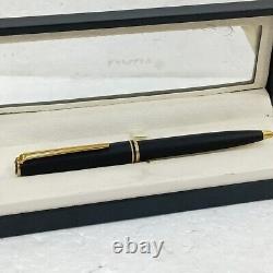 Rare MONTBLANC CLASSIC Ballpoint Pen Matte Black Original Germany LH328