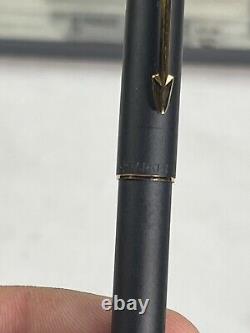 Rare NOS Parker 75 Matte Black Ball Pen Made In France