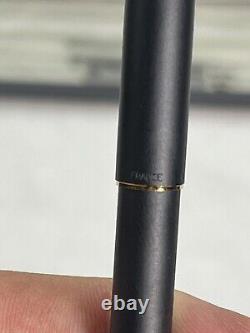 Rare NOS Parker 75 Matte Black Ball Pen Made In France