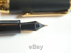 Rare Sailor Profit 21 Matte Black striped fountain pen Nib 21k M/s set box&ink