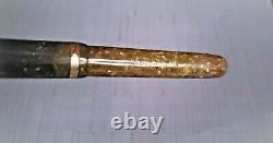 Rare White Dot Vintage Sheaffer Fountain pen Flat Top Green Marble