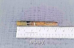 Rare White Dot Vintage Sheaffer Fountain pen Flat Top Green Marble