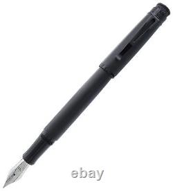 Retro 51 Tornado Fountain Pen, Matte Black Stealth, Medium Nib (VRF-1701)