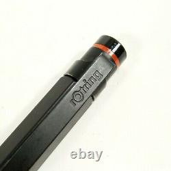 Rotring 600 Hexagonal Matte Black Rollerball Pen with Blue Ink Cartridge Germany