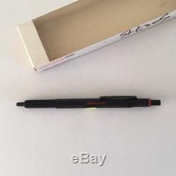 Rotring 600 Matt Black Ballpoint Pen Hexagonal Nos Original Box