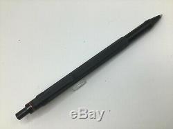 Rotring 600 Newton Click Ballpoint Pen Original Edition Matte Black Gold Trim
