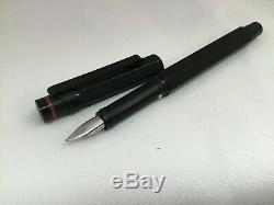 Rotring Rare 600 Series Hexagonal Newton Fountain Pen Matte Black Medium Nib