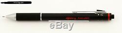 Rotring Trio-Pen Matte Black (0.3mm / 0.5mm / 0.7mm) Pencil with red lettering