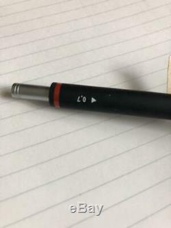 Rotring trio pen multipen 0.3mm 0.5mm 0.7mm mechanical pencil matte black