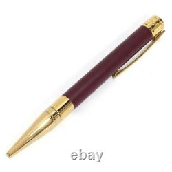 S. T. Dupont 265227 D-INITIAL Ballpoint Pen Matte Burgundy/Golden New