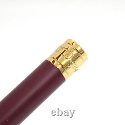 S. T. Dupont 265227 D-INITIAL Ballpoint Pen Matte Burgundy/Golden New