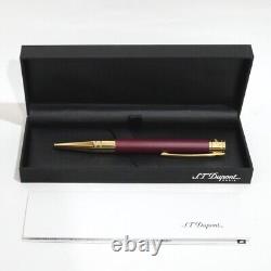 S. T. Dupont 265227 D-INITIAL Ballpoint Pen Matte Burgundy/Golden New