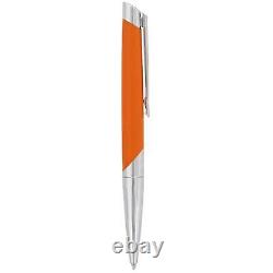 S. T. Dupont Ballpoint Pen Defi Millenium Matte Orange Brass and Chrome DP405737