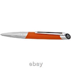 S. T. Dupont Ballpoint Pen Defi Millenium Matte Orange Brass and Chrome DP405737