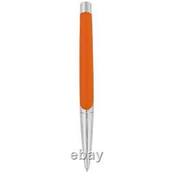 S. T. Dupont Ballpoint Pen Defi Millenium Matte Orange Brass and Chrome DP405737