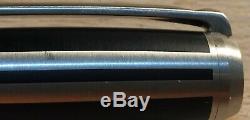 S. T. Dupont D Line Ballpoint Pen, Matte Black Lacquer & Silver Palladium Accents