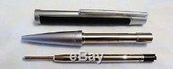 S. T. Dupont Defi Ballpoint Pen In Matte Black And Brushed Chrome New In Box