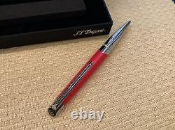 S. T. Dupont Defi Millenium Matte Red And Silver Ballpoint Pen