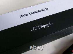 S. T. Dupont Karl Lagerfeld Large Fountain Pen Steel M Nib Matte Black