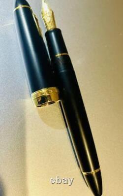 Sailor Fountain Pen Profit 21 Matte Black Longsword Sharpener M