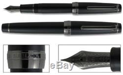 Sailor Professional Gear Imperial Black Matte Large F nib 21k fountain pen