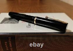 Sheaffer Flat-Top Lifetime Black Celluloid Oversize Fountain Pen F 14K