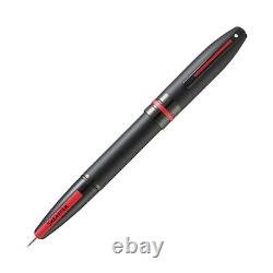 Sheaffer Icon Fountain Pen in Matte Black Lacquer with Red PVD Trim Medium