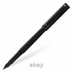 Sheaffer Intensity Engraved Matte Black Appointments and Fine Nib Fountain Pen