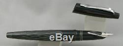 Sheaffer Intrigue 614 Shiny & Matte Black Fountain Pen In Box 14kt M Nib USA