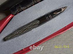 Sheaffer Intrigue Fountain Pen#614 Silken Bark 14K Gold Medium NIB White Dot