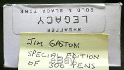 Sheaffer Legacy 2 Special Edition Jim Gaston Matte Black Gold Cap Fountain Pen
