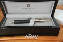 Sheaffer Legacy Fountain Pen Rare Matt Black Linear pattern Palladium trim