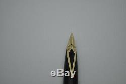 Sheaffer Targa 1003 Matte Black 14k Gold M Fountain Pen with Case