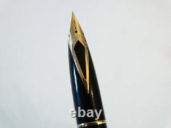 Sheaffer Targa 1003 Matte Black Fountain & Ballpoint Pens With 14k M Nib Nos