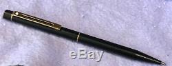 Sheaffer Targa 1003 Matte Black Fountain Pen 14k Gold Nib Ballpoint Pen -amp