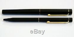 Sheaffer Targa 1003 Matte Black Fountain Pen With 14k Gold Nib & Ballpoint Pen