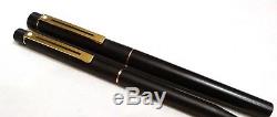 Sheaffer Targa 1003 Matte Black Fountain Pen With 14k Gold Nib & Ballpoint-mint
