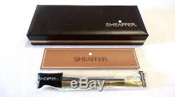 Sheaffer Targa 1003 Set Of Matte Black Fountain Pen & Rollerball Pen Nos Mint