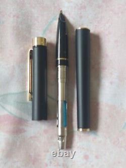 Sheaffer Targa Black Matte Full Size, 14k Gold Medium Nib Fountain Pen/NEW