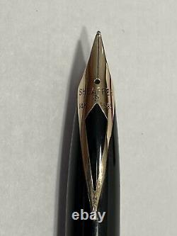 Sheaffer Targa Matte Black Gold 585/14K Nib Fountain Pen Mechanical Pencil USA