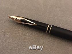 Sheaffer Targa Slim fountain pen With Converter Newithold Stock 14K Nib Black Matt