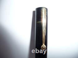 Sheaffer Vintage Flat Top Black Fountain Pen-medium -slender size-l4k Clip