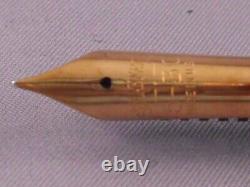 Sheaffer Vintage Flat Top Junior Black and Pearl Fountain Pen-fine-works