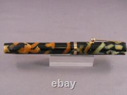 Sheaffer Vintage White Dot Flat Top Black and Pearl Fountain Pen-fine-works