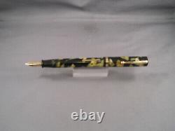 Sheaffer Vintage White Dot Flat Top Black and Pearl Fountain Pen-medium-works