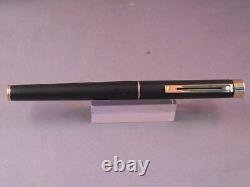 Sheaffer Vintage White Dot Matte Black Targa Classic Fountain Pen-BROAD