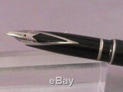 Sheaffer Vintage White Dot Matte Black Targa Classic Fountain Pen-medium