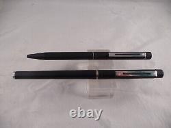 Sheaffer Vintage White Dot Targa Fountain Pen/ball pen set -Matte Black-XF